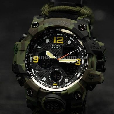 Часы мужские тактические Besta Life Pro Khaki с компасом