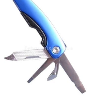 Мультитул многофункциональный дорожный 10,5см Traveler MT-608 Blue/Black/Grey Синий