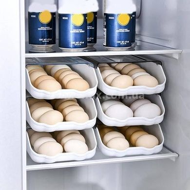 Контейнер лоток для хранения яиц Egg Tray Белый
