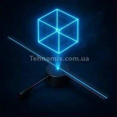 Голограммный 3D-проектор с пультом управления 234 LED 32см WiFi + Bluetooth SD MA806 Черный