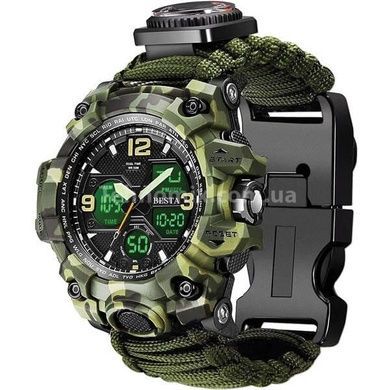 Часы мужские тактические Besta Life Pro Khaki с компасом