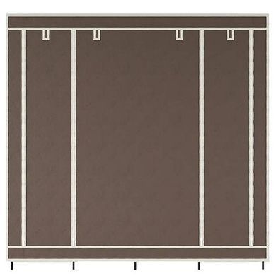 Шафа для одягу тканинна 4 секції 170х45х170см Storage Rack 88170 Коричнева