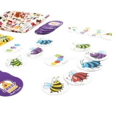 Гра настільна дитяча за картками Божевільні бджоли 54 картки Vladi Toys VT8077-11