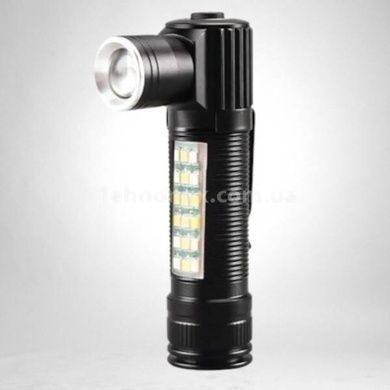 Ліхтар налобний акумуляторний з індикатором заряду SY-2209-Р50+18SMD(RGB) Чорний