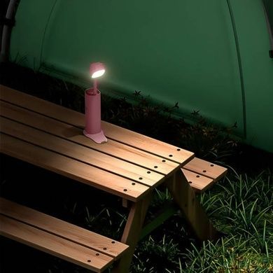 Настільна лампа SOBI FlashLight D16 LED з акумулятором 5000 mAh Рожева