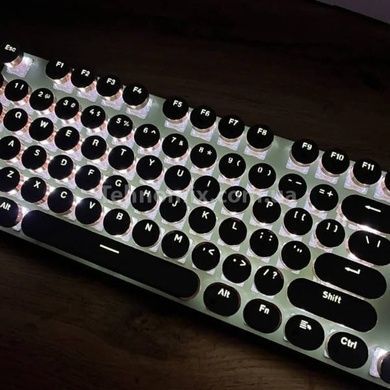 Клавіатура механічна провідна Typewriter Mechanical Keyboard Біла