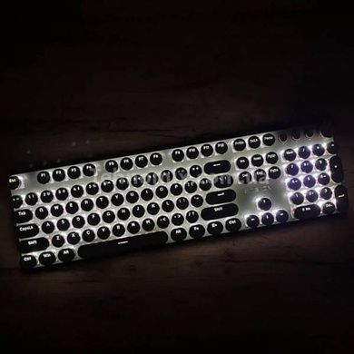 Клавіатура механічна провідна Typewriter Mechanical Keyboard Біла