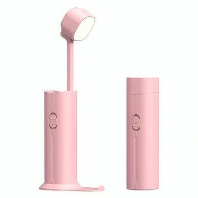 Настільна лампа SOBI FlashLight D16 LED з акумулятором 5000 mAh Рожева