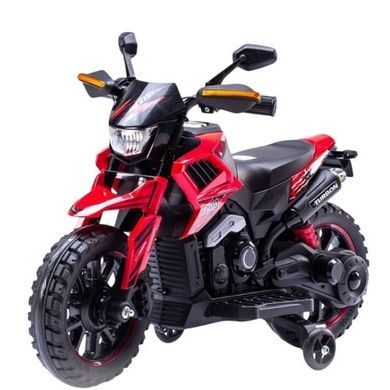 Мотоцикл детский аккумуляторный для катания 2*6V4Ah, 35W JOY KT-60555 Черный с красным