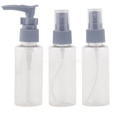 Набір дорожніх ємностей 9 in 1 Travel Bottle Set Сірий