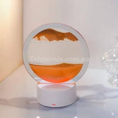 Лампа настільна Пісочні гори 3D RGB нічник з USB Жовтий пісок