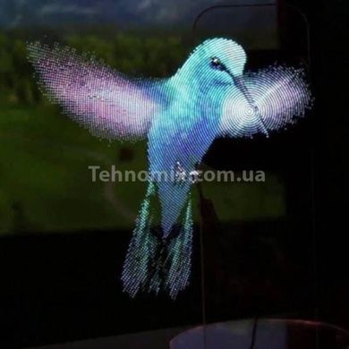 Голограммный 3D-проектор с пультом управления 234 LED 32см WiFi + Bluetooth SD MA806 Черный