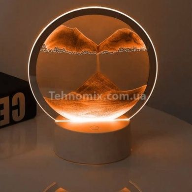 Лампа настільна Пісочні гори 3D RGB нічник з USB Жовтий пісок