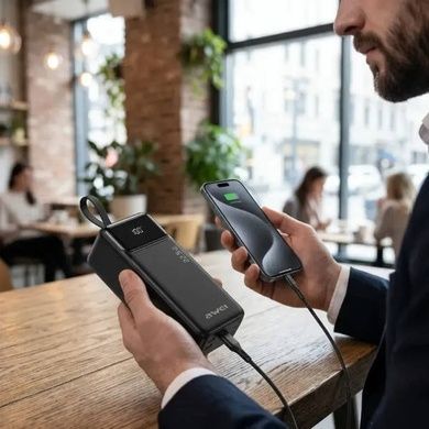 POWER BANK 50000mah PA106 22.5W AWEI Чорний