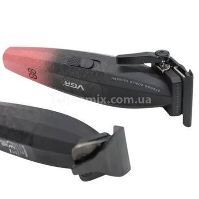 Комплект акумуляторний триммер та машинка для стрижки волосся VGR V-640 Чорний з червоним