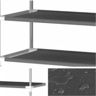Шафа для одягу тканинна 4 секції 170х45х170см Storage Rack 88170 Коричнева