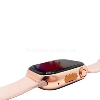 Смарт годинник водоніпроникний з вібросигналом Smart Watch C6 HS-45 Рожевий