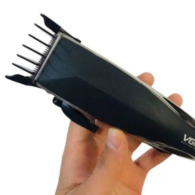 Машинка для стрижки волос со сменными насадками VGR V-033 Черная