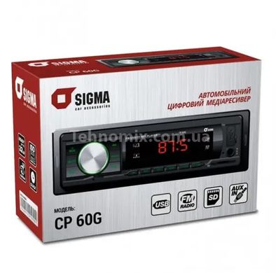 Автомагнітола SIGMA CP 60G Чорна