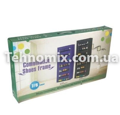 Складной тканевый шкаф для обуви FH-5578 Черный