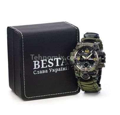 Часы мужские тактические Besta Life Pro Khaki с компасом