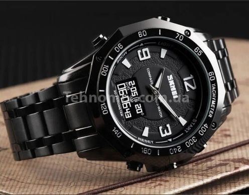 Часы мужские тактические Skmei Kompass PRO Black