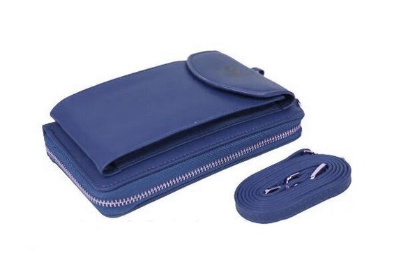 УЦЕНКА! Жіночий гаманець-сумка Wallerry ZL8591 (УЦ-№-29) Синій