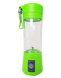 Блендер Smart Juice Cup Fruits USB Зелений 2 ножі