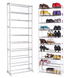 Полиця органайзер стелаж підставка для взуття Amazing Shoe Rack на 30 пар Біла