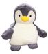 Іграшка-подушка Пінгвін з пледом 3 в 1 Сірий