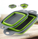Друшляк силіконовий складаний 2в1 Collapsible Filter Baskets квадратний