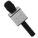 Портативный беспроводной микрофон караоке Q7 черный + чехол