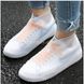 Силіконові водонепроникні чохли-бахили для взуття від дощу та бруду, розмір S Білі