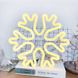 Фігура декоративна Сніжинка LED 40см Жовтий
