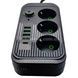 Мережевий фільтр з USB (3&times;220В+4&times;USB+1&times;Type-C) QL-1074U 5 метрів Чорний
