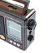 Радіоприймач акумуляторний, від мережі, від батарейок USB Flash, SD card GOLON RX9966 UAR Чорний з коричневим