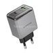 Зарядное устройство блок питания BOROFONE BN22 Lena PD65W (2C1A) charger set (C to C(EU) Серое