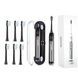 Ультразвукова зубна щітка Medica+ ProBrush 9.0 Ultrasonic + насадки (6 штук) (Японія) Чорна 50144