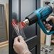 Фен промисловий від мережі із 4 змінними насадками Hot Air Gun 1600W X512 Блакитний