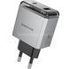 Зарядное устройство блок питания BOROFONE BN22 Lena PD65W (2C1A) charger set (C to C(EU) Серое