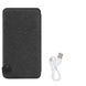 Power Bank із сонячною зарядкою в розкладному чохлі 10000mAh Solar Charger Power Bank Чорний із помаранчевим