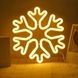 Фигура декоративная Снежинка LED 40см Желтый