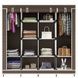Шафа для одягу тканинна 4 секції 170х45х170см Storage Rack 88170 Коричнева