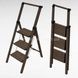 Лестница-стремянка домашняя раскладная на 3 ступеньки ladder AND L0103 Коричневая