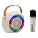 Портативная колонка караоке система с микрофоном XO F42 Dazzling RGB Бежевый