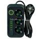 Мережевий фільтр з USB (3&times;220В+4&times;USB+1&times;Type-C) QL-1074U 5 метрів Чорний