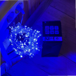 ГГирлянда роса линейная Мишура пушистая с пультом 10м 300LED 220V 4498 AND 22-1 Синий свет