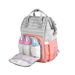 Рюкзак для мам Living Traveling Share Сірий у смужку