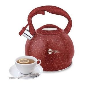 Чайник со свистком HIGHER+KITCHEN ZP-020 3.5 л Кирпичный