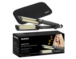 Тройная плойка для завивки волос GBR Babyliss, Утюжок с регулятором температуры